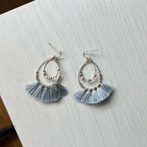 Boho bead string earrings